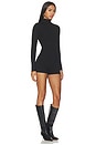 view 2 of 4 Butter Turtleneck Contour Romper in Black
