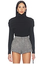 view 1 of 4 Draped Knit Top in Black