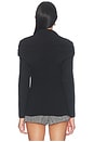 view 4 of 4 Draped Knit Top in Black