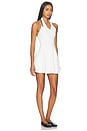 view 2 of 3 Abundance Halter Polo Tennis Dress in White