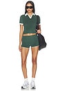 view 6 of 7 Thrive Terry Shorts in Green
