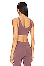 view 3 of 4 V Neck Wrap Sports Bra in Orchid