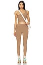 view 4 of 4 Paris One Shoulder Longline Bra Top in Fawn