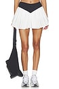 view 1 of 6 Ba?os Tennis Pleated Skort in Black & White in White & Black