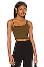 view 1 of 4 Charlie Tank in Olive Brown