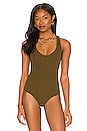 view 2 of 5 Hartley Bodysuit in Olive Brown