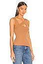 view 2 of 4 Elliot Keyhole Tank in Caramel