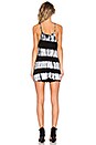 view 3 of 3 Rayanne Romper in Black & White Weave Tie Dye
