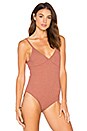 view 2 of 5 Cami Rib Bodysuit in Rust