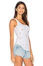 view 2 of 5 Distressed Tank in White
