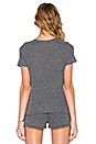 view 3 of 4 Sage Hacci Tee in Charcoal Grey