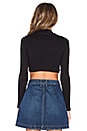 view 3 of 3 Olivia Crop Top in Black
