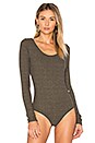 view 2 of 5 Wide Rib Bodysuit in Olive