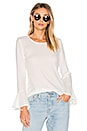 view 1 of 4 Bell Sleeve Thermal Tee in Off White
