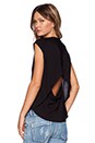 view 1 of 4 Crossover Drape Back Top in Black