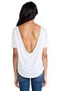 view 4 of 5 Deep Cowl Tee in White