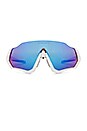 view 1 of 3 LUNETTES DE SOLEIL FLIGHT JACKET in Polished White & Prizm Sapphire