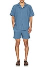 view 5 of 5 Coronet Porto Waffle Shorts in Blue