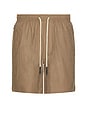 view 1 of 4 Taupe Linen Shorts in Brown