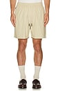 view 4 of 5 Linen Shorts in Beige
