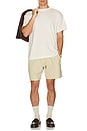 view 5 of 5 Linen Shorts in Beige