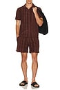 view 5 of 5 Totem Terry Shorts in Brown
