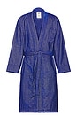 view 1 of 4 Aquatic Pepper Velour Robe in Royal Blue