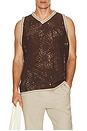 view 1 of 5 Astrea Orion Crochet Vest in Brown
