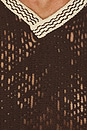 view 5 of 5 Astrea Orion Crochet Vest in Brown