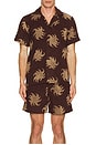 view 3 of 3 Mocha Ember Cuba Terry Shirt in Brown