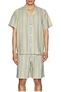 view 3 of 4 Mist Strata Cuban Linen Shirt in Multi
