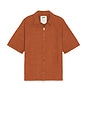 view 1 of 5 Terracotta Turleo Zack Full Zip Shirt in Red