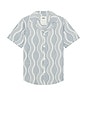 view 1 of 5 Como Cuba Waffle Shirt in Blue
