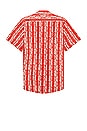 view 2 of 4 Scribble Cuba Net Shirt in Red