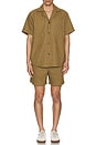 view 5 of 5 Zabyrinth Cuba Terry Shirt in Army