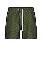 view 1 of 3 Green Squiggle Swim Shorts in Green Squiggle