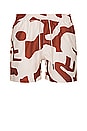 view 1 of 4 Russet Puzzlotec Swim Short in RED