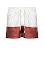 view 1 of 4 Vista Swim Shorts in White & Red