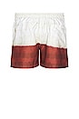view 2 of 4 Vista Swim Shorts in White & Red