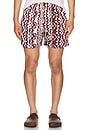 view 4 of 5 Ruby Verve Swim Shorts in Red