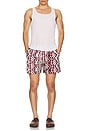 view 5 of 5 Ruby Verve Swim Shorts in Red