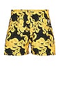 view 2 of 4 Printed Swim Shorts in 09 Black