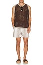 view 5 of 5 Hazel Echo Swim Shorts in Brown