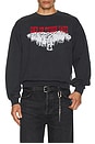 view 3 of 4 Stampede Crew Neck Sweatshirt in Washed Black