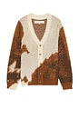 view 1 of 3 Horse Knit Cardigan in Brown