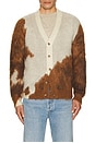 view 3 of 3 Horse Knit Cardigan in Brown