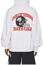 view 3 of 5 Days Usa Zip Up Hoodie in Heather Grey
