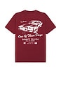 view 1 of 4 Tire Service Tee in Washed Burgundy
