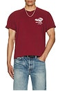 view 3 of 4 Tire Service Tee in Washed Burgundy