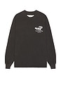 view 2 of 4 Tire Service Long Sleeve Tee in Washed Black